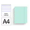 Cuaderno ingeniox foam a4 80h rayado horizontal menta pastel