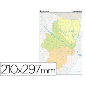Mapa mudo color din a4...