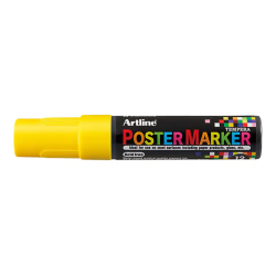 Rotulador artline poster marker epp-12 punta rectangular 12 mm color amarillo