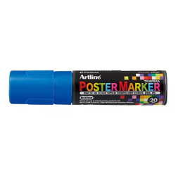 Rotulador artline poster marker epp-20 punta rectangular 20 mm color azul