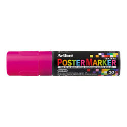 Rotulador artline poster marker epp-20 punta rectangular 20 mm color rosa fluor