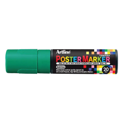Rotulador artline poster marker epp-20 punta rectangular 20 mm color verde