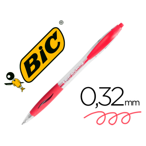 Boligrafo bic atlantis rojo...