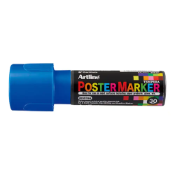 Rotulador artline poster marker epp-30 punta rectangular 30 mm color azul