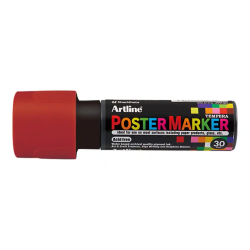 Rotulador artline poster marker epp-30 punta rectangular 30 mm color marron