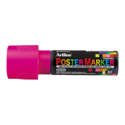Rotulador artline poster marker epp-30 punta rectangular 30 mm color rosa fluor