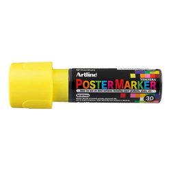 Rotulador artline poster marker epp-30 punta rectangular 30 mm color amarillo fluor