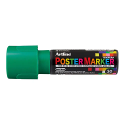 Rotulador artline poster marker epp-30 punta rectangular 30 mm color verde