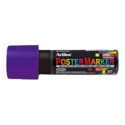 Rotulador artline poster marker epp-30 punta rectangular 30 mm color violeta