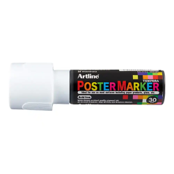 Rotulador artline poster marker epp-30 punta rectangular 30 mm color blanco