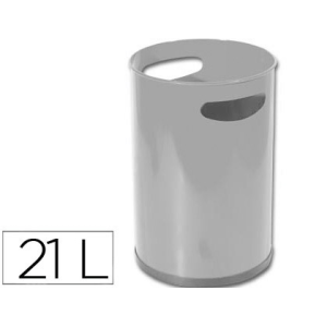 Papelera metalica con asas...