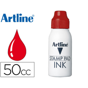 Tinta tampon artline roja...