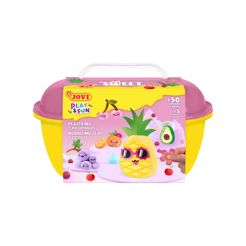 Juego jovi play&fun plastilina cofre sweet