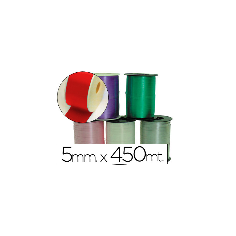 Cinta fantasia 500 mt x 5 mm rojo