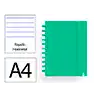 Cuaderno ingeniox foam a4 80h rayado horizontal verde