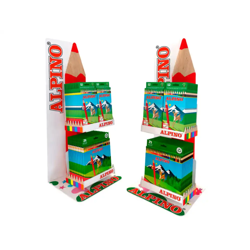 Contenido expositor estrella alpino