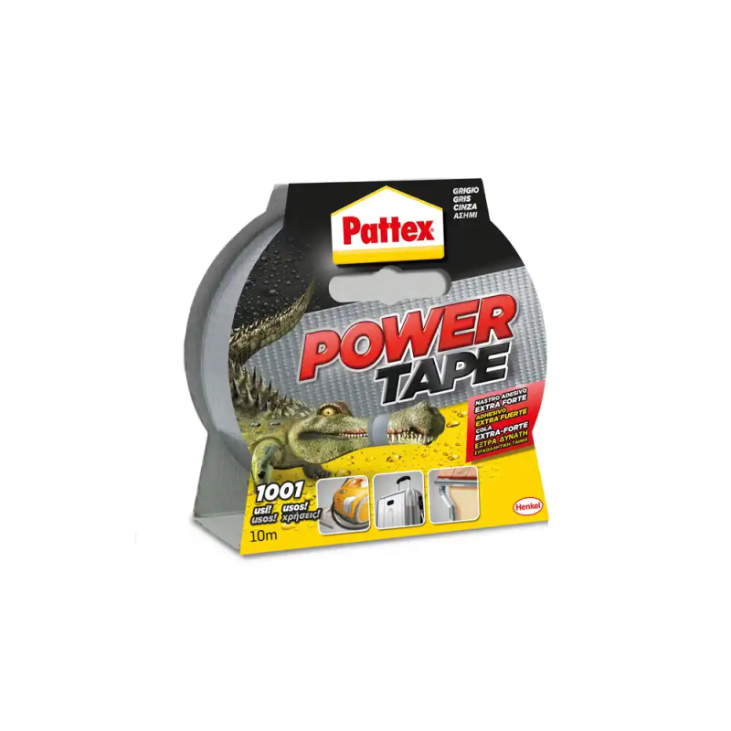 Cinta adhesiva pattex americana 5 mt x 50 mm super fuerte color gris