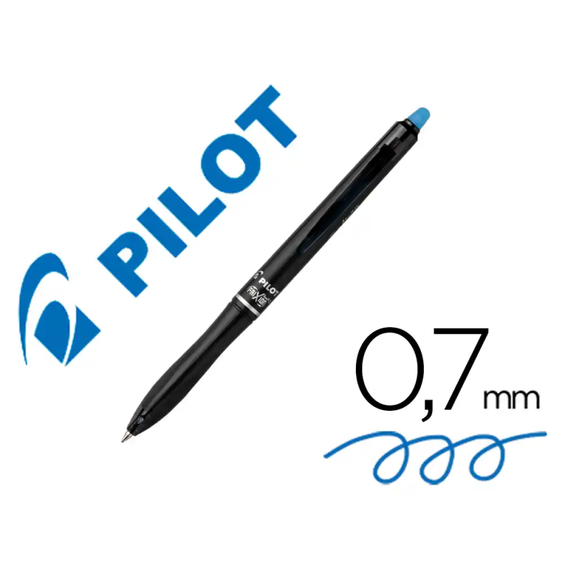 Boligrafo pilot frixion ball plus borrable 0,7 mm punta media azul