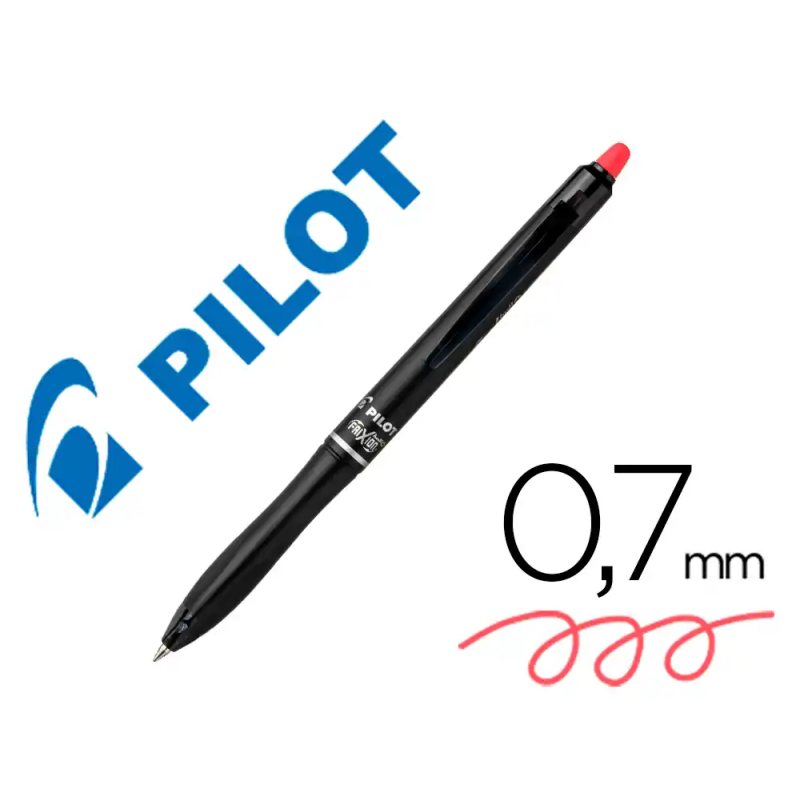 Boligrafo pilot frixion ball plus borrable 0,7 mm punta media rojo