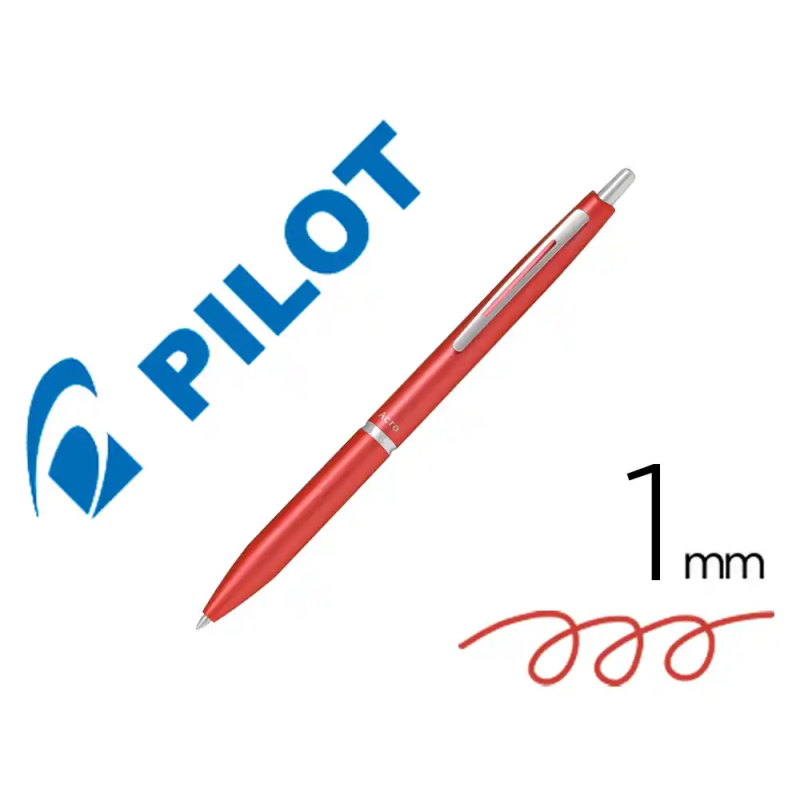 Boligrafo pilot acro 1000 tinta gel retractil punta 1 mm coral