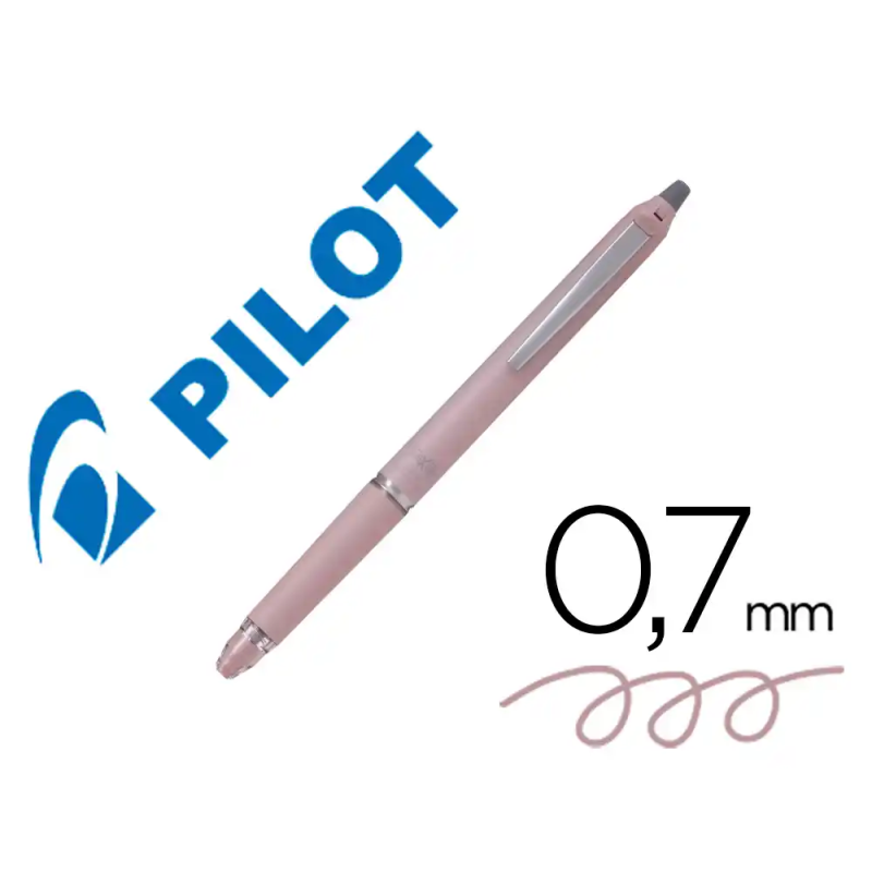 Boligrafo pilot frixion zone borrable 0,7 mm punta media rosa