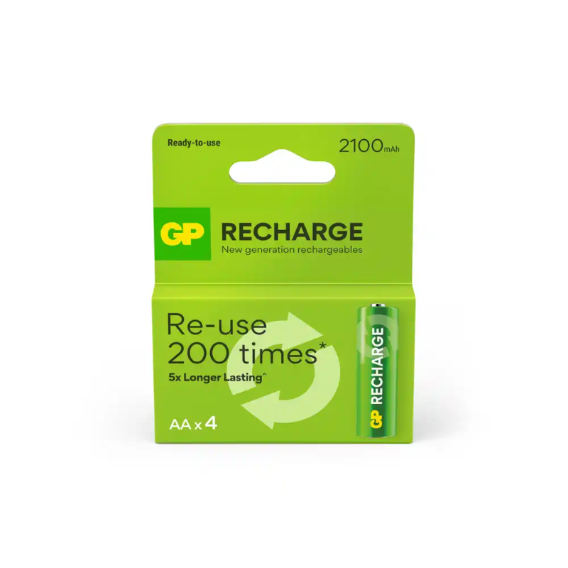 Pila gp recargable aa 2100 mah blister de 4 unidades