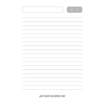 Bloc de cartas con líneas y espacio para fecha – Ideal para notas y correspondencia